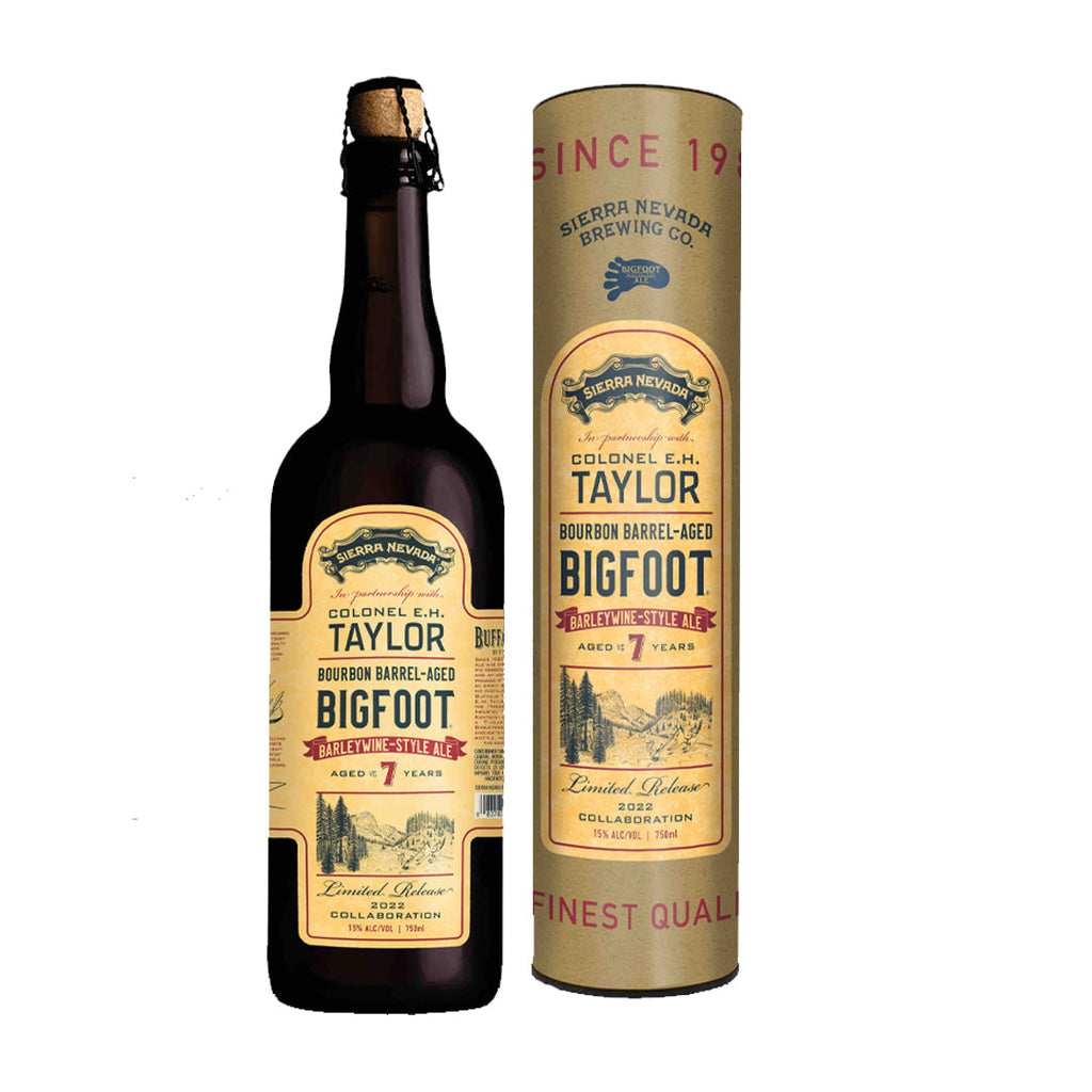 Buffalo Trace Collaboration - E.H. Taylor Bourbon Barrel-Aged Bigfoot 7 Year Old Barleywine-Style Ale Bourbon Whiskey Buffalo Trace 