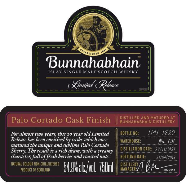 Bunnahabhain Palo Cortado Cask Finish Scotch Bunnahabhain 