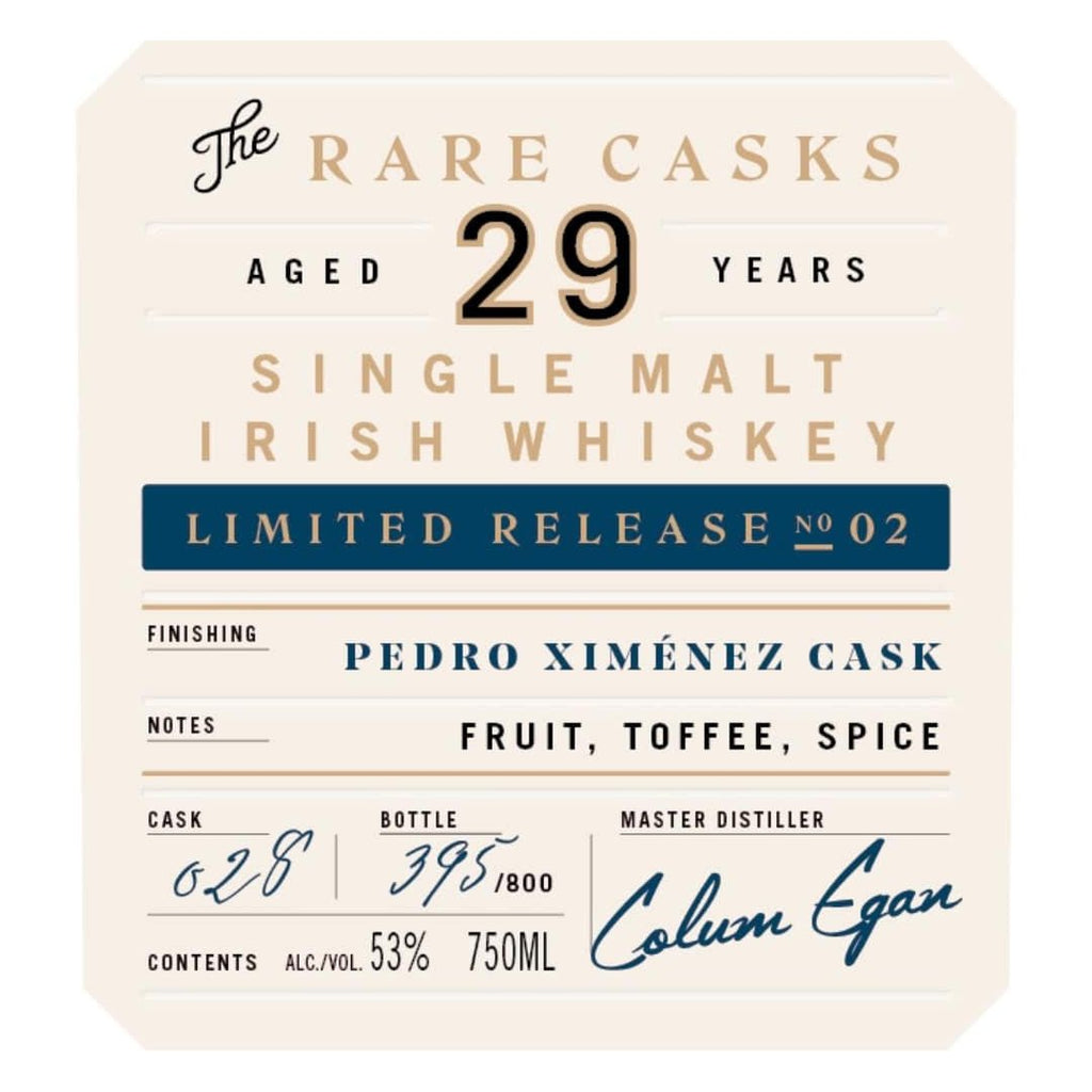 Bushmills Rare Cask 29 Year Old Limited Release No 02 Irish whiskey Bushmills 