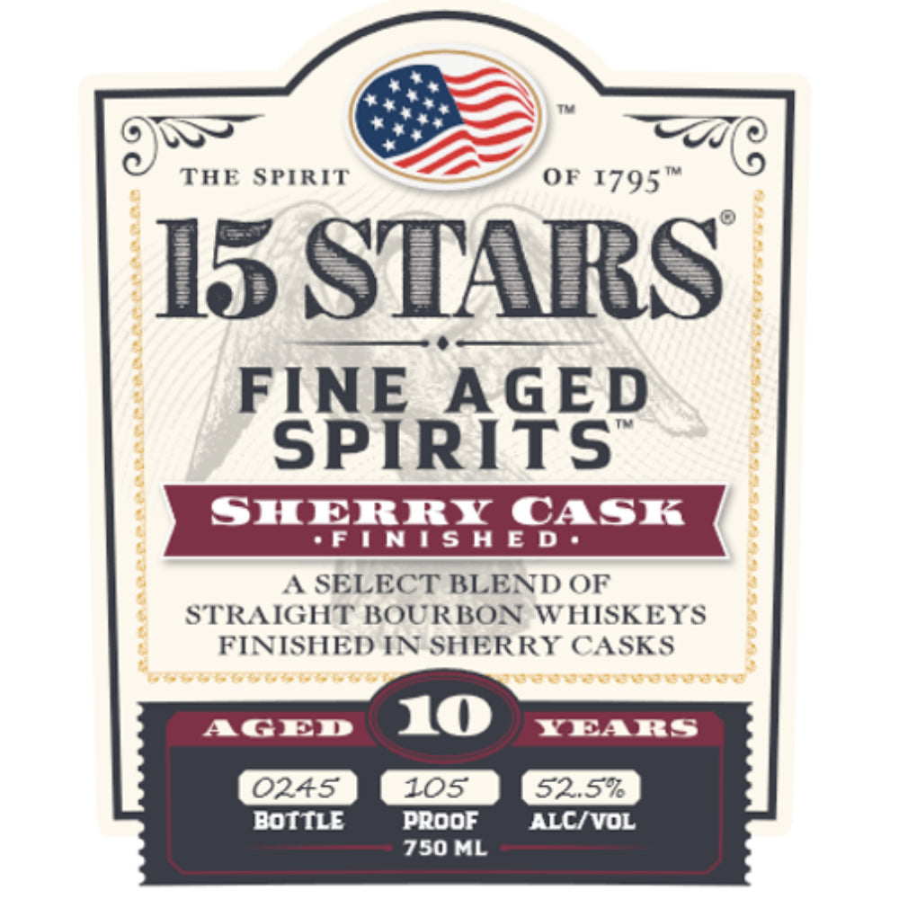15 Stars 10 Year Old Straight Bourbon Finished in Sherry Casks