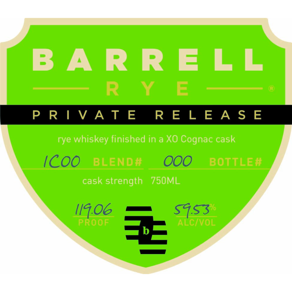 Barrell Rye Private Release Finished in an OX Cognac Cask