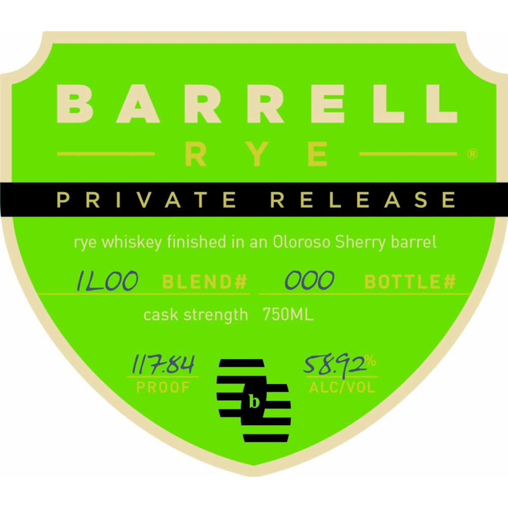 Barrell Rye Private Release Finished in an Oloroso Sherry Barrel