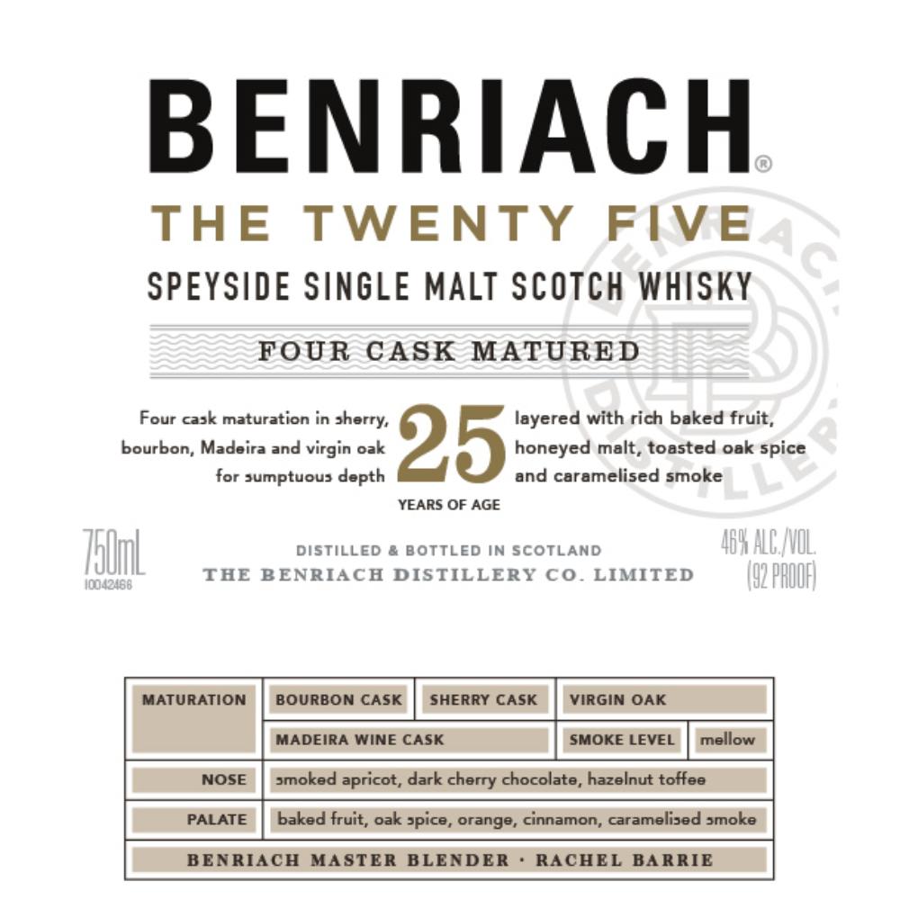 BenRiach The Twenty Five Scotch BenRiach 