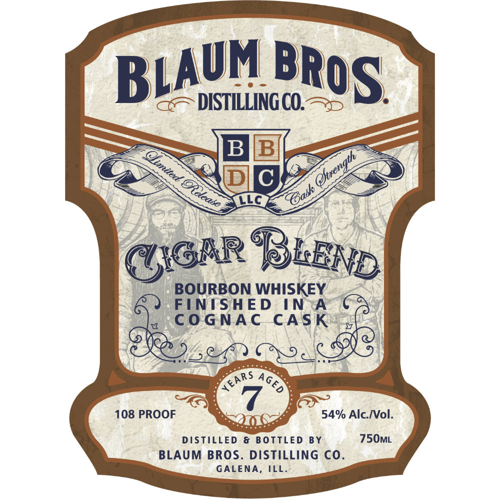 Blaum Bros 7 Year Old Cigar Blend Bourbon Finished in a Cognac Cask