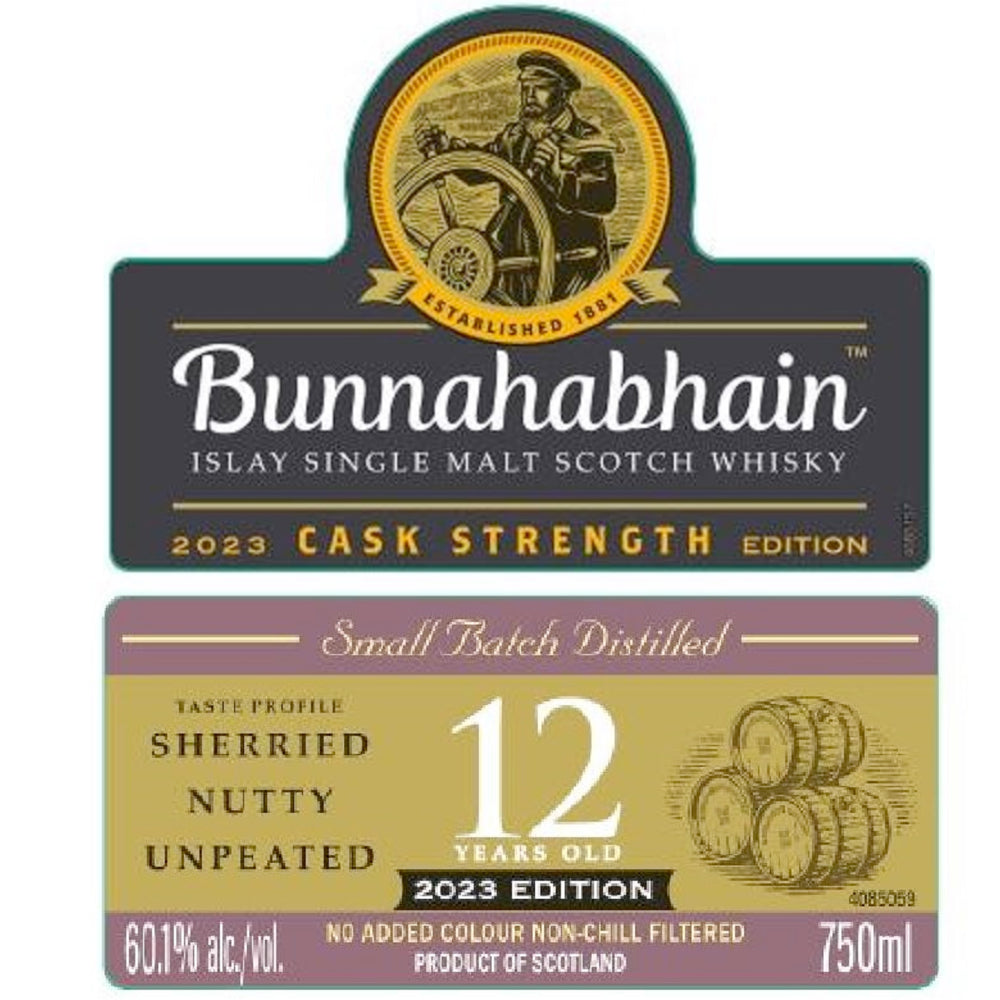 Bunnahabhain 12 Year Old Cask Strength 2023 Edition Scotch Bunnahabhain 
