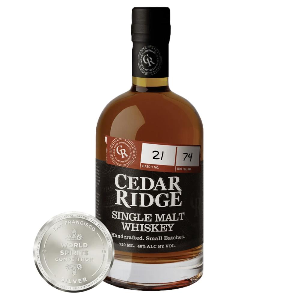 Cedar Ridge Single Malt Whiskey American Whiskey Cedar Ridge Distillery 