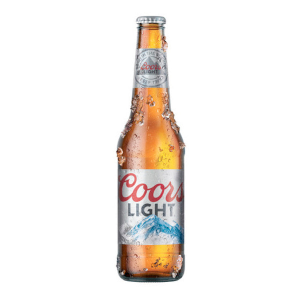 Coors Light Lager Beer Bottles