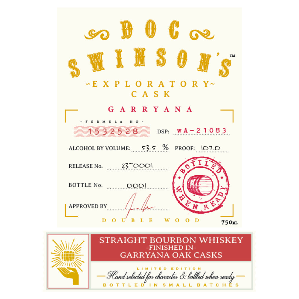 Doc Swinson’s Exploratory Cask Garryana Straight Bourbon