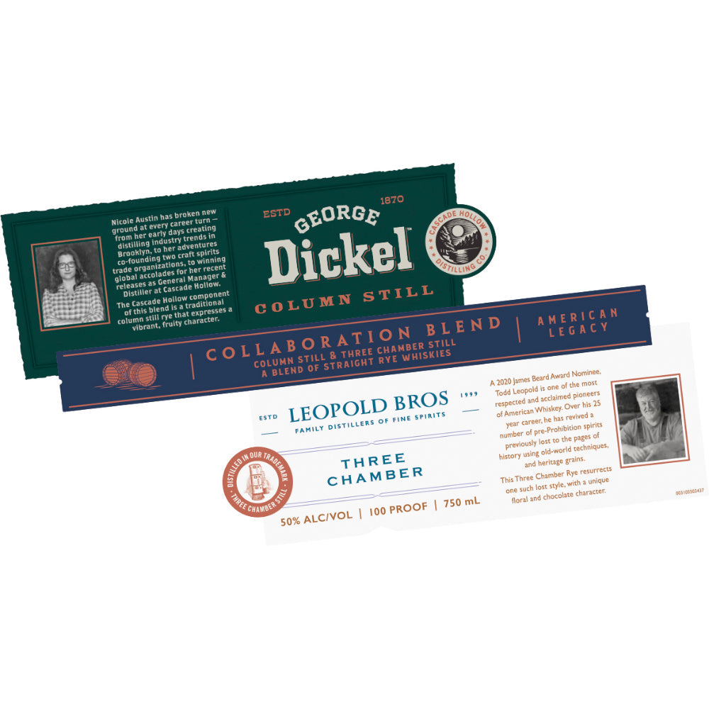 George Dickel & Leopold Bros Three Chamber Blended Rye 2023 Release