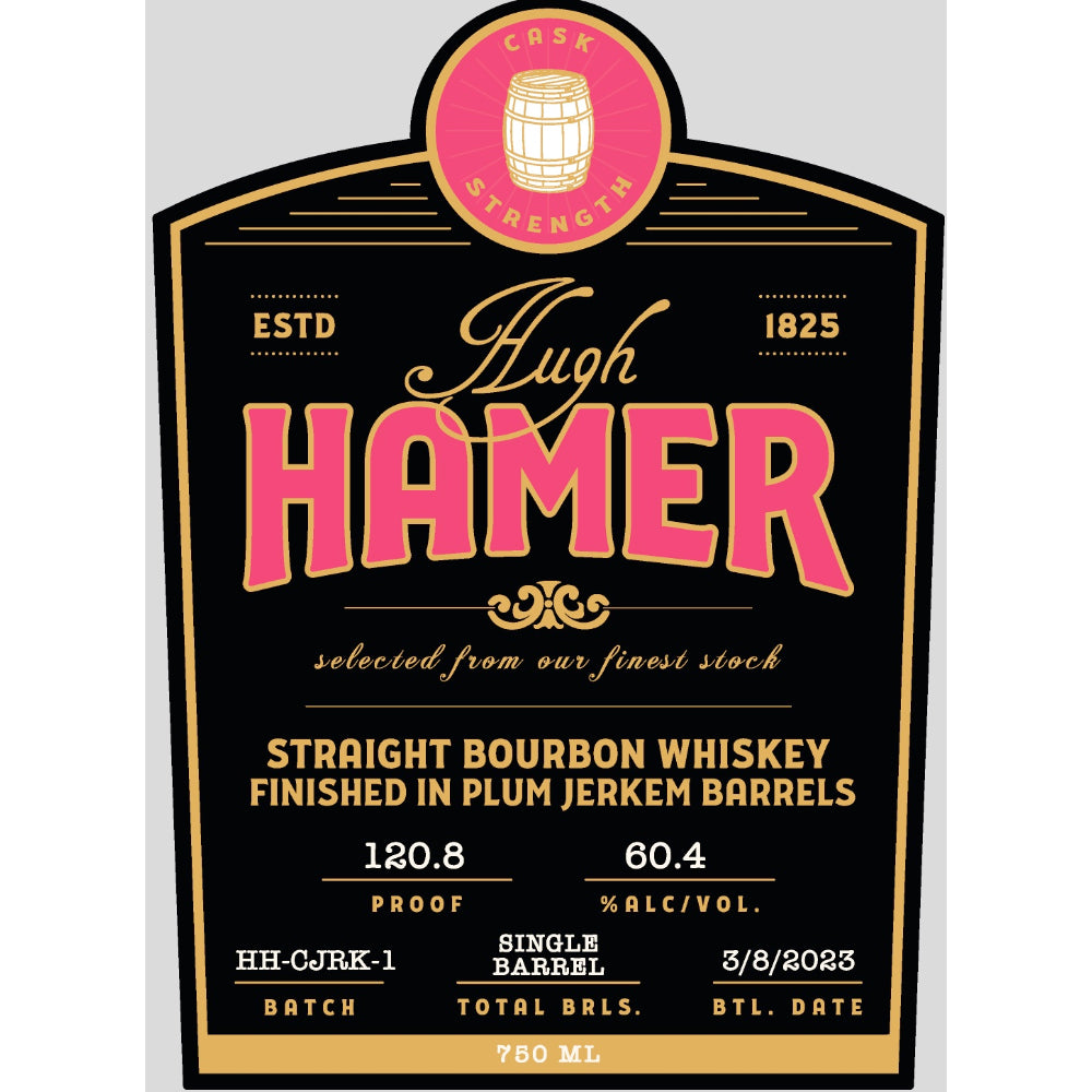 Hugh Hamer Straight Bourbon Finished in Plum Jerkem Barrels