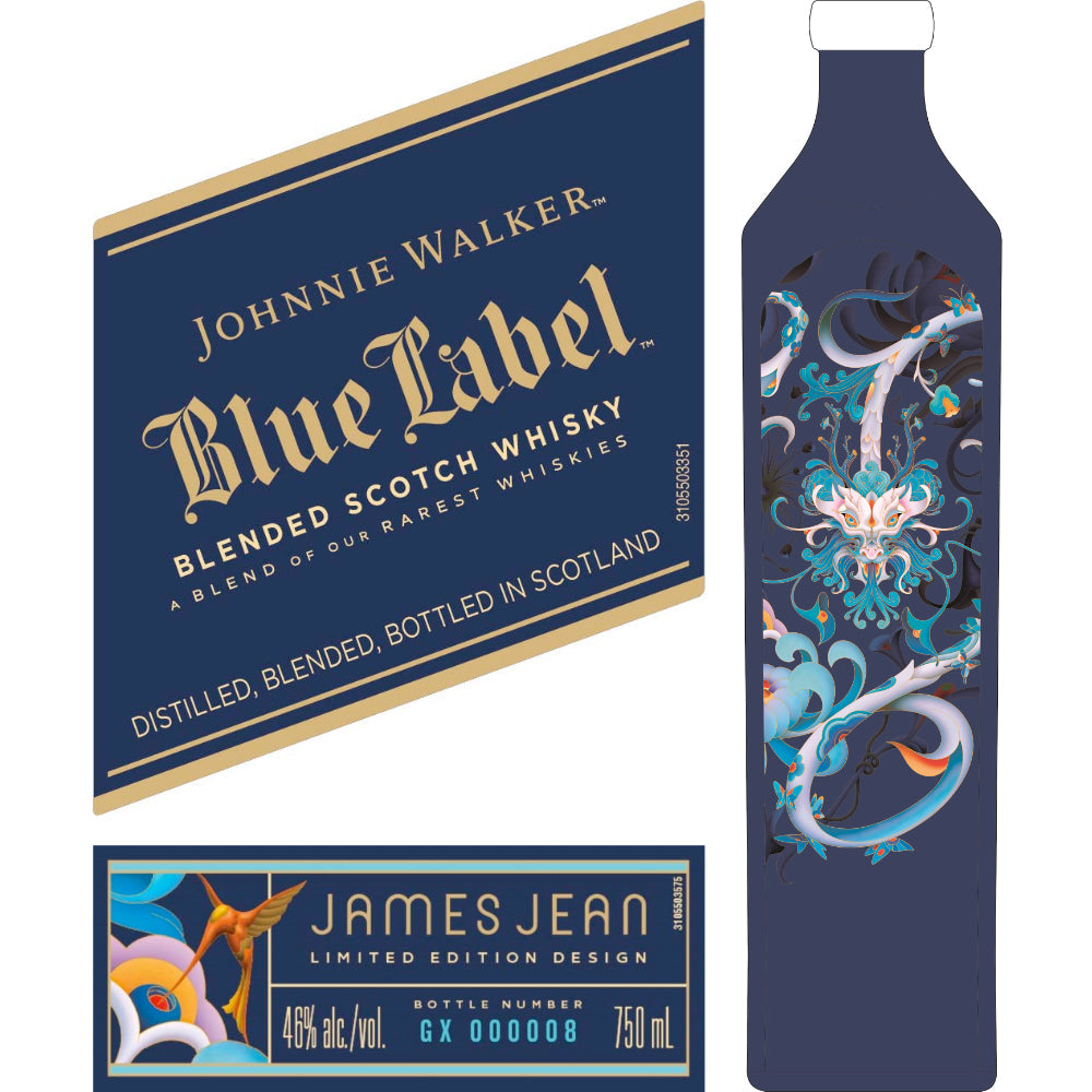 Johnnie Walker Blue Label James Jean Limited Edition Design Scotch Johnnie Walker 
