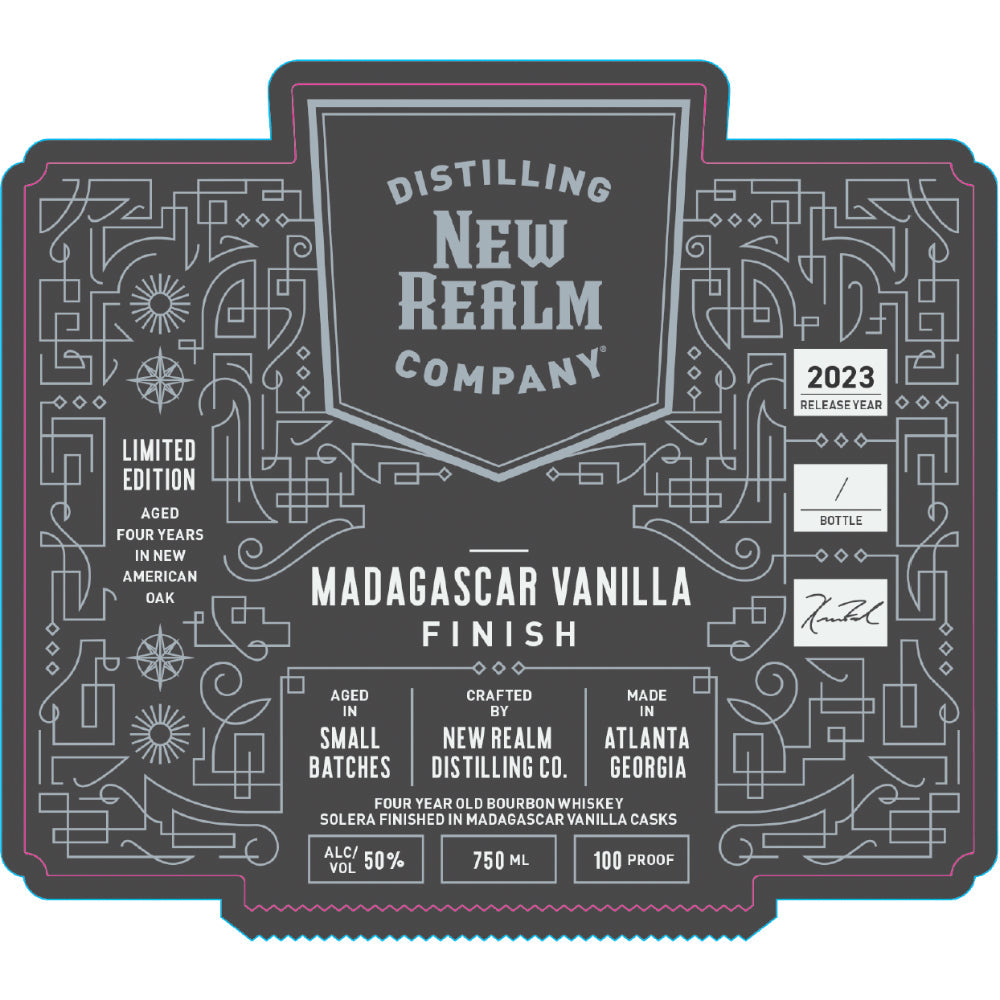 New Realm 4 Year Old Madagascar Vanilla Finish Bourbon