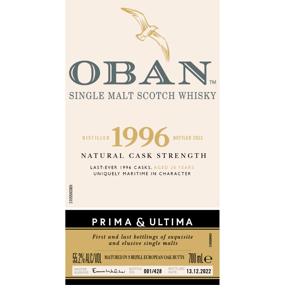 Oban 1996 Prima & Ultima Single Malt Scotch 26 Year Old Scotch Prima & Ultima Collection 