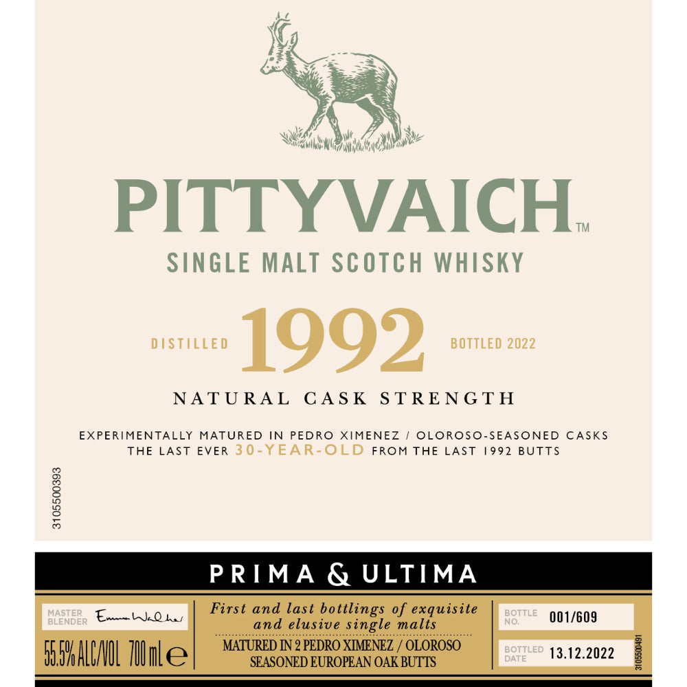 Pittyvaich 1992 Prima & Ultima Single Malt Scotch 30 Year Old Scotch Prima & Ultima Collection 