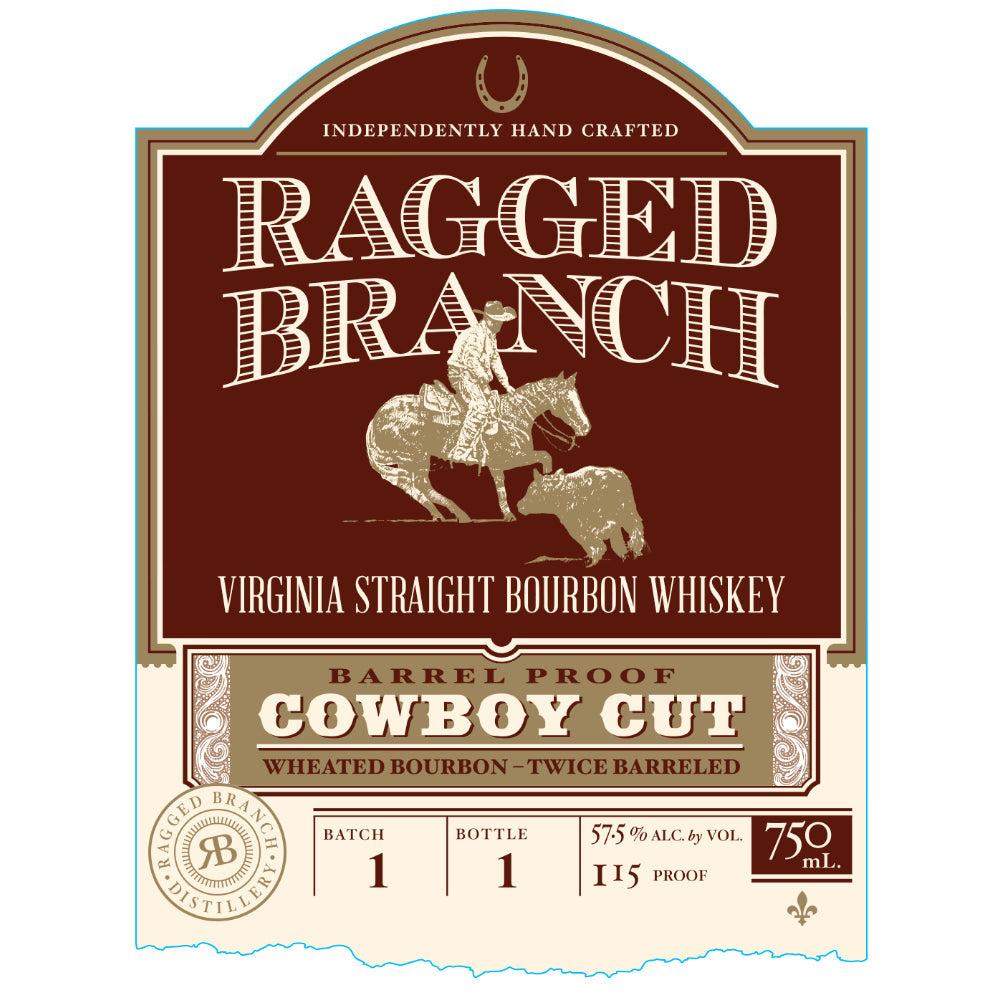 Ragged Branch Cowboy Cut Virginia Straight Bourbon