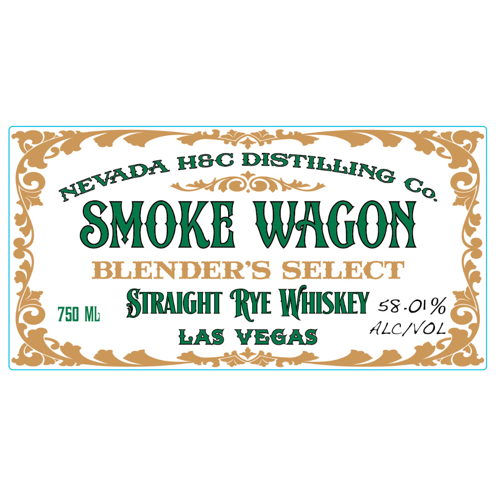 Smoke Wagon Blender’s Select Straight Rye Whiskey Rye Whiskey Smoke Wagon Bourbon 