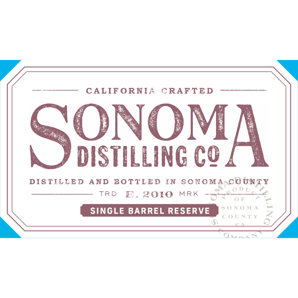 Sonoma Single Barrel Reserve Straight Bourbon Finished in Red Wine Barrels