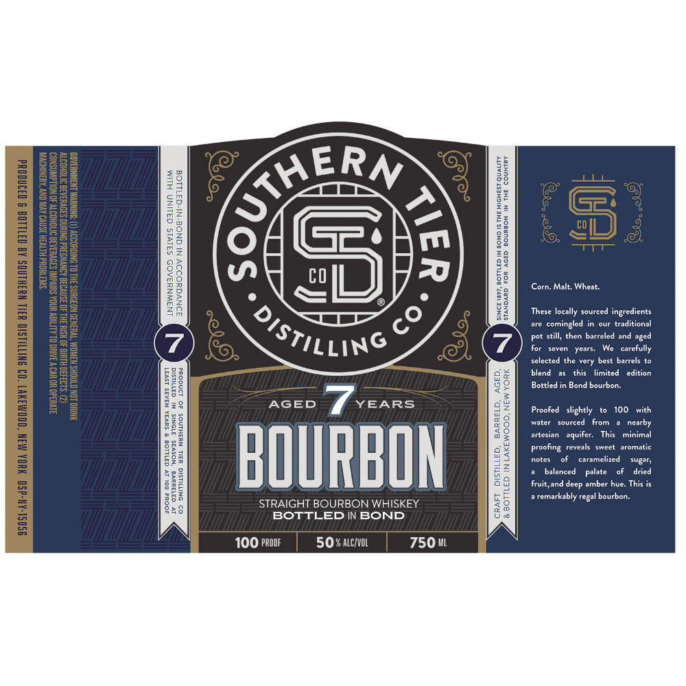 Southern Tier Distilling 7 Year Old Bottled in Bond Straight Bourbon