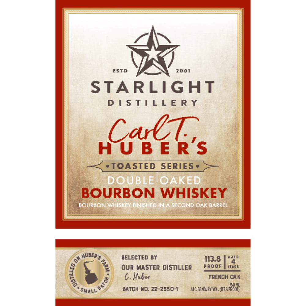 Starlight Carl T. Huber's Toasted Series Double Oaked Bourbon