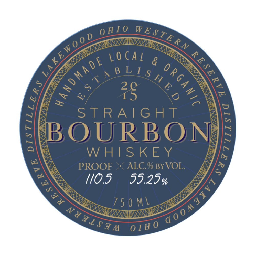 Western Reserve Organic Barrel Proof Straight Bourbon Bourbon Western Reserve Distillers 