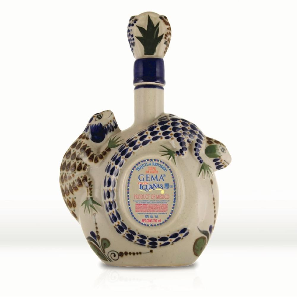 Gema Reposado Iguanas Ceramic Tequila