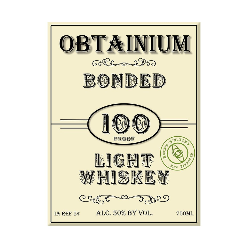 Cat’s Eye Obtainium Light Whiskey Bottled In Bond Whiskey Cat’s Eye Distillery 