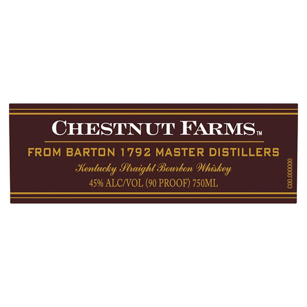 Chestnut Farms 90 Proof Bourbon Kentucky Straight Bourbon Whiskey Chestnut Farms 
