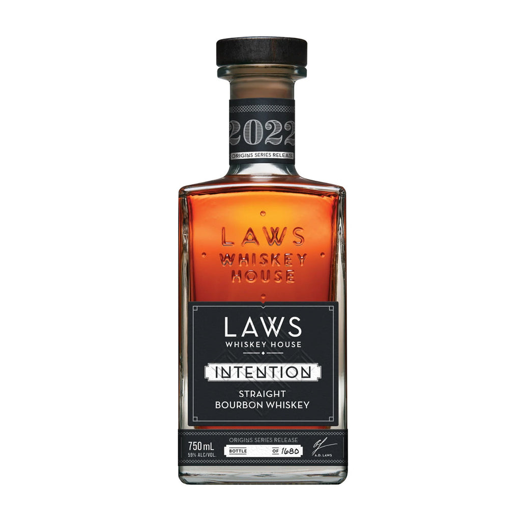 Laws 2022 Origins Series Release Intention Straight Bourbon Whiskey Laws Whiskey House 
