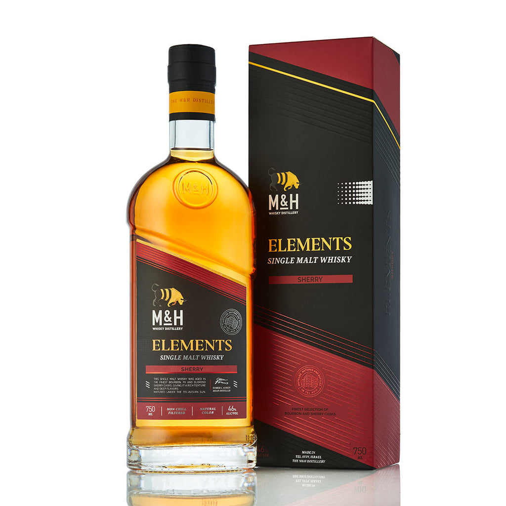 M&H Elements Sherry Cask Israeli Whisky M&H Distillery 