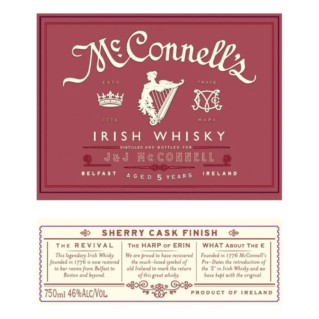 McConnell’s Irish Whiskey Sherry Cask Finish Irish Whisky McConnell's 