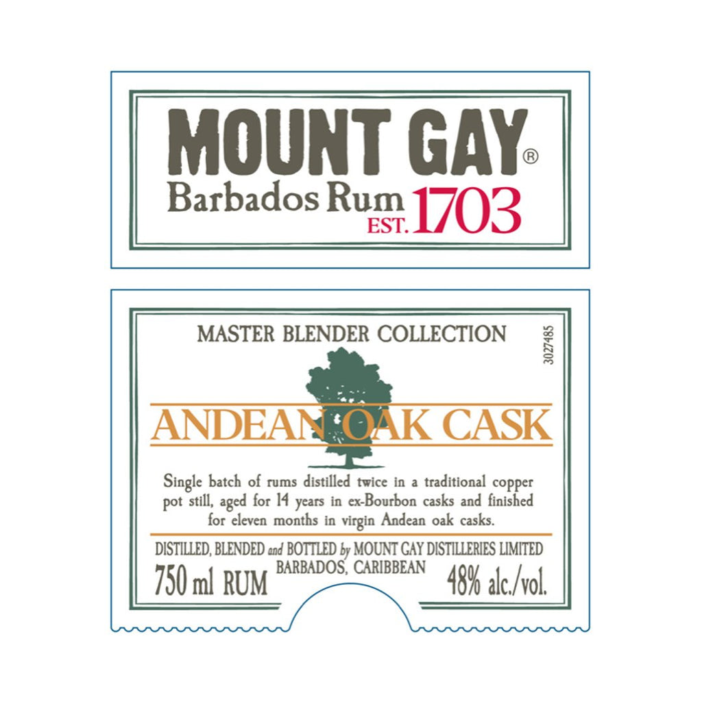 Mount Gay 1703 Andean Oak Cask Rum Rum Mount Gay Rum 
