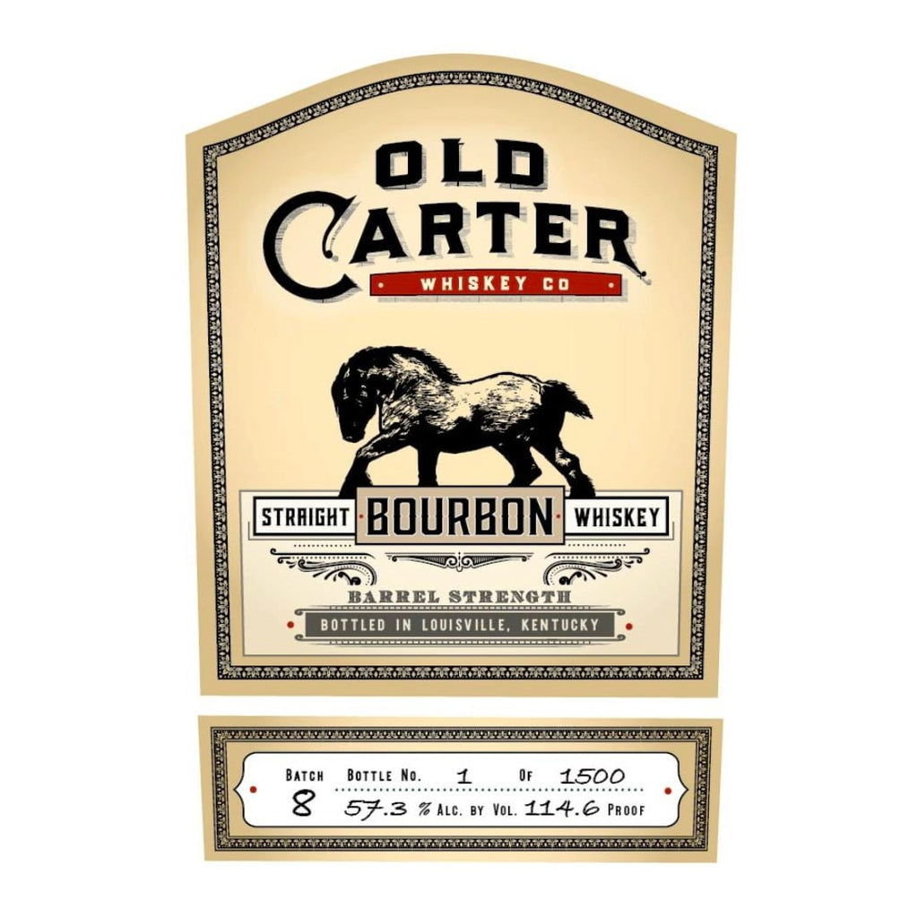 Old Carter Barrel Strength Batch 8 Straight Bourbon Whiskey Old Carter 