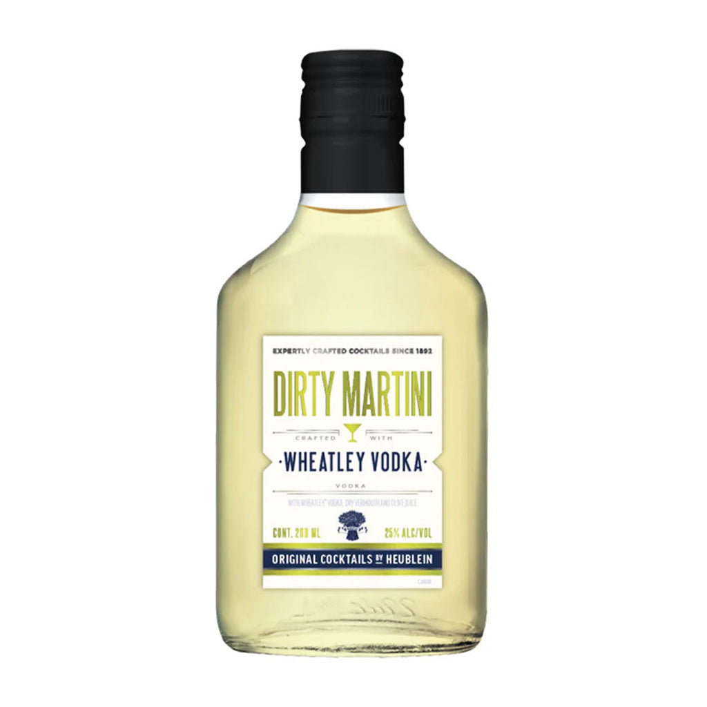 Original Cocktails by Heublein Dirty Martini Crafted with Wheatley Vodka 200ML