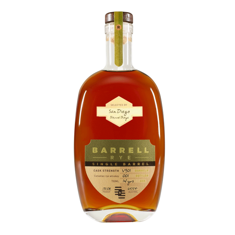 Barrell Craft Spirits Single Barrel Rye #V901 Selected By SDBB Bourbon Whiskey Barrell Craft Spirits 