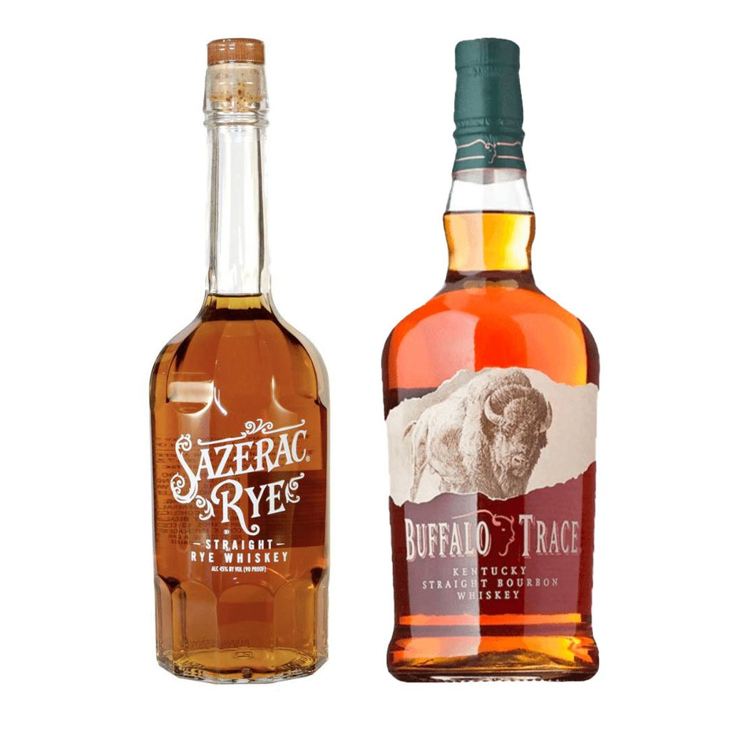 Sazerac Rye + Buffalo Trace Bourbon Sazerac Rye + Buffalo Trace Bourbon Sip Whiskey 