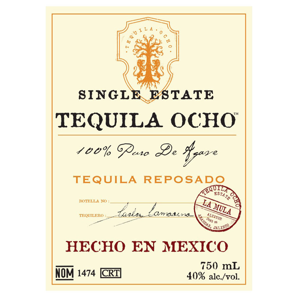 Tequila Ocho Single Estate Reposado La Mula Tequila Tequila Ocho 