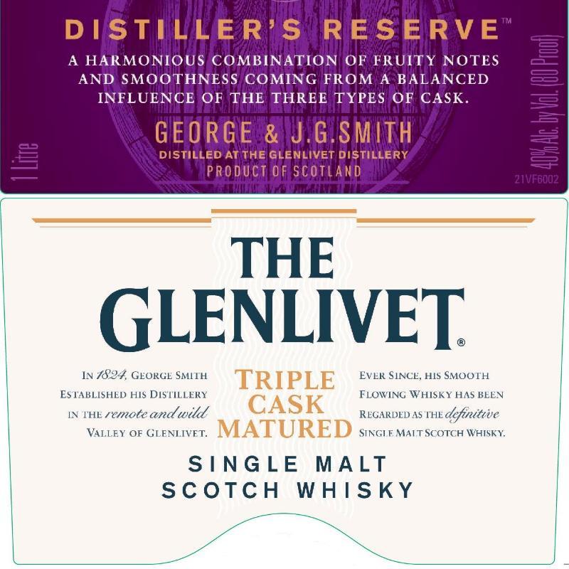 The Glenlivet Distiller's Reserve Triple Cask Matured Scotch The Glenlivet 