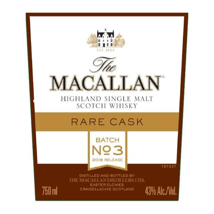 The Macallan Rare Cask Batch No. 3 Scotch The Macallan 