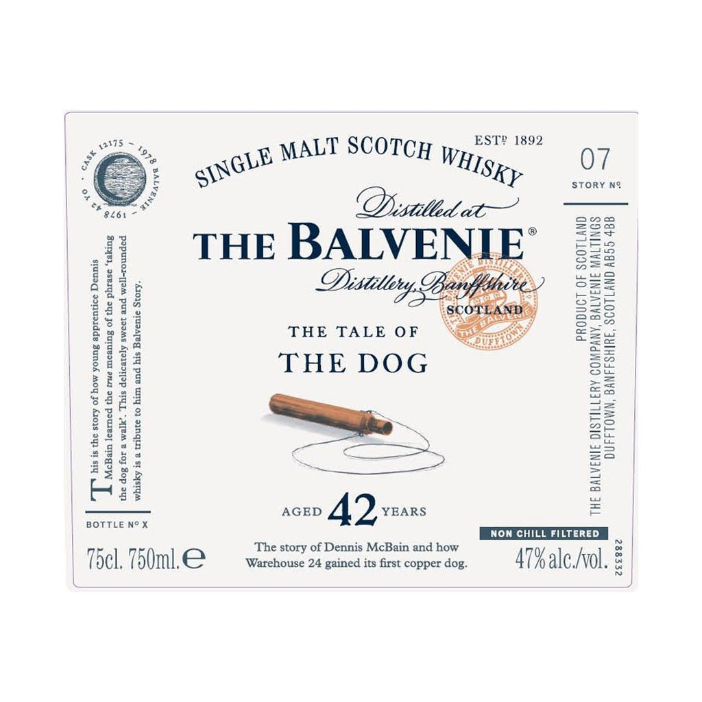 The Balvenie 42 Years Old The Tale Of The Dog Single Malt Scotch Whisky The Balvenie 