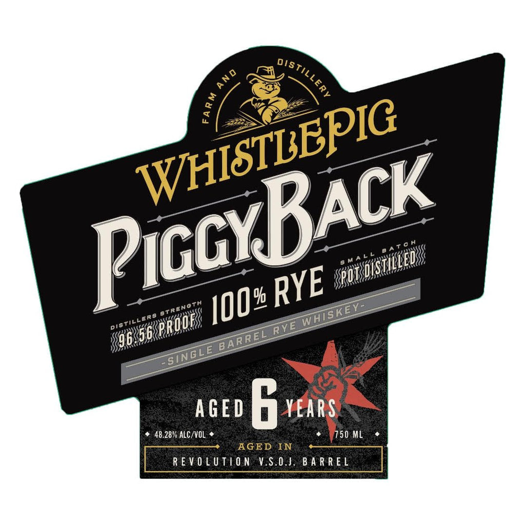WhistlePig Piggyback 6 Year Old Single Barrel Rye Rye Whiskey WhistlePig 