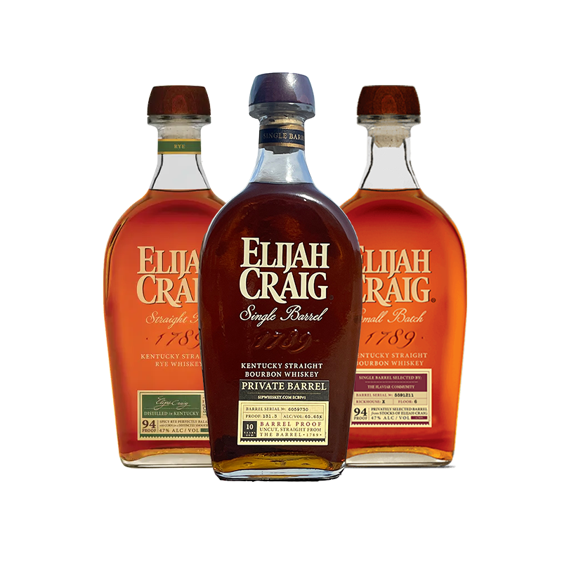 Elijah Craig Barrel Proof Single Barrel Bundle Kentucky Straight Bourbon Whiskey Elijah Craig 