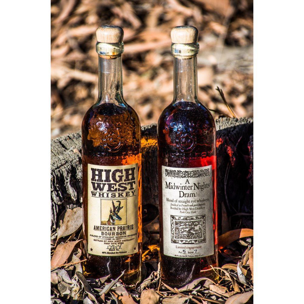 American Prairie Bourbon & A Midwinter Nights Dram Bundle Bourbon High West Distillery Double Rye + A Midwinter Nights Dram 