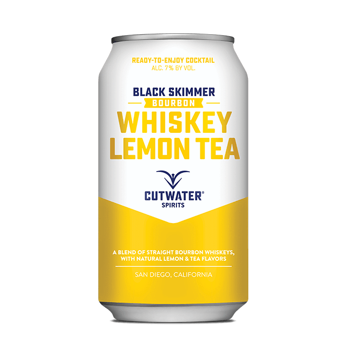 Black Skimmer Whiskey Lemon Tea (4 Pack - 12 Ounce Cans) Canned Cocktails Cutwater Spirits 