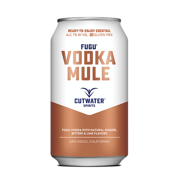 Fugu Vodka Mule (4 Pack - 12 Ounce Cans) Canned Cocktails Cutwater Spirits 